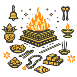 Puja, Havan Samagri Icon